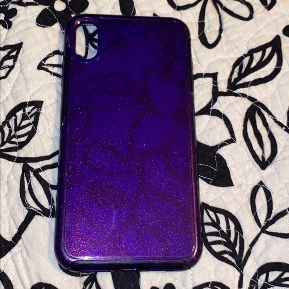 Purple otter box case iPhone XS Max